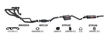 Redback Exhaust 2 1/2" Complete System for Holden Calais (10/1991 - 04/1995), Commodore (10/1991 - 04/1995) - Brixton 4x4 - Buy Online Now!